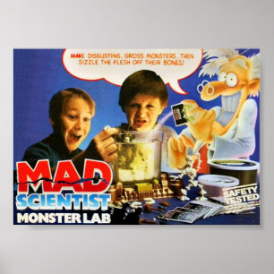 VERRÜCKTER WISSENSCHAFTLER MONSTERLABOR POSTER