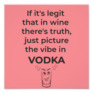 verrückter Wodka Fotodruck