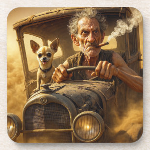 VERRÜCKTER WÜSTENFAHRER. #4 DER SERIE. GETRÄNKEUNTERSETZER