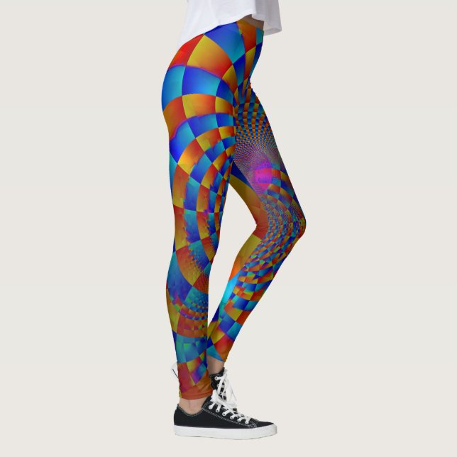 Verrückter Zirkus-Strudel Leggings (Rechts)
