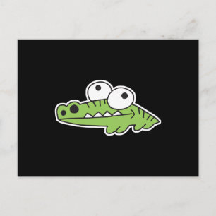 verrücktes Baby-Alligator Postkarte