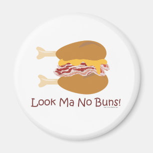 Verrücktes belegtes Brot mit Hühnerfleisch Magnet