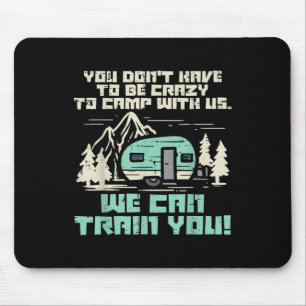 Verrücktes Camp mit uns lustiger Camping-Van Rv Ca Mousepad