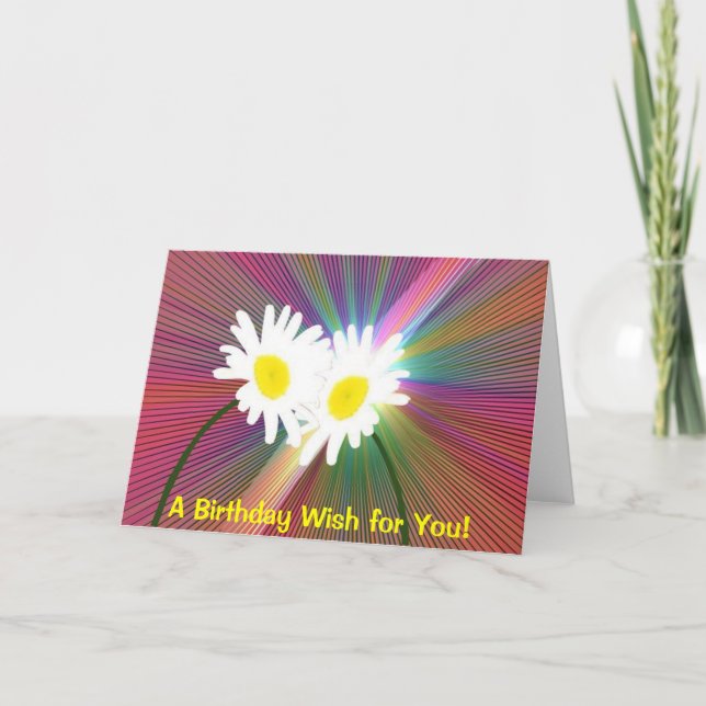 Verrücktes Daisys Karte (Vorderseite)