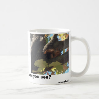 verrücktes Eichhörnchen, mag ich Eichhörnchen, tue Kaffeetasse