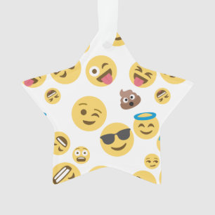 Verrücktes Emojis Ornament