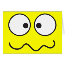 Verrücktes geisteskrankes Gesichtskreuz mit Augen