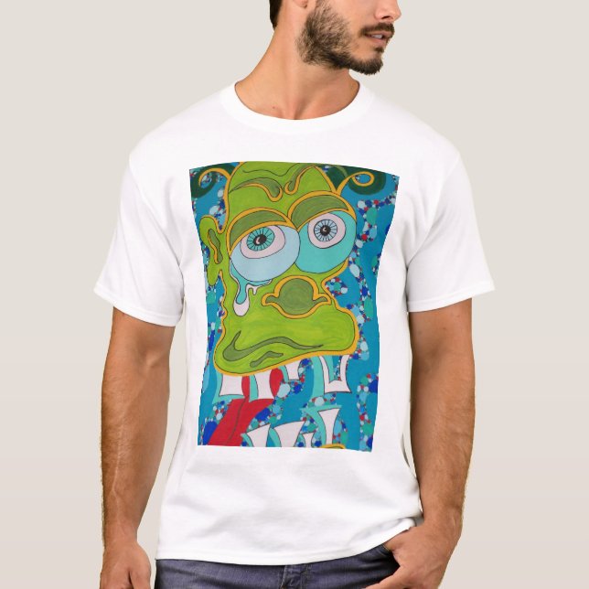 Verrücktes Gesicht T-Shirt (Vorderseite)
