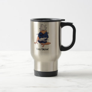 Verrücktes Huhn! Reise-Tasse Reisebecher