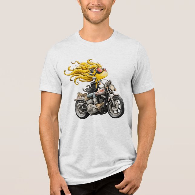 Verrücktes kleines Mädchen Tri-Blend Shirt (Vorderseite)