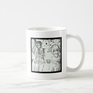 verrücktes Mädchen und wahnsinnig hübsches Mädchen Kaffeetasse