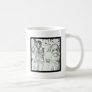verrücktes Mädchen und wahnsinnig hübsches Mädchen Kaffeetasse