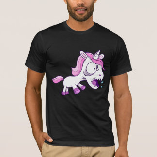 Verrücktes starkes Einhorn-Pony T-Shirt