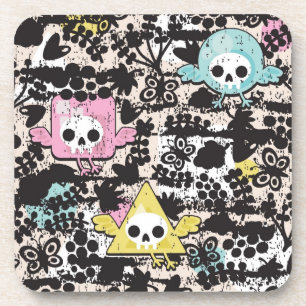 Verrücktes Vogelmuster Untersetzer