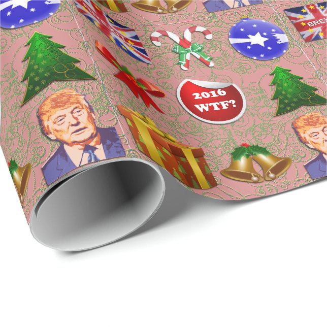 Verrücktes Weihnachten 2016 Geschenkpapier (Rolleneckpunkt)