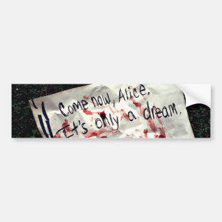 Verrücktheits-Rückkehr Autoaufkleber