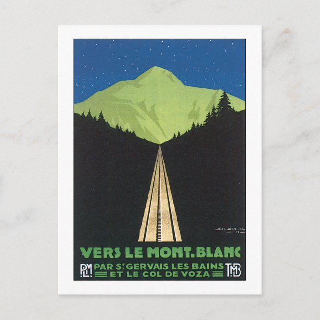 Vers le Mont Blanc Postkarte (Vorderseite)