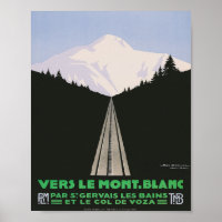 Vers Le Mont Blanc Vintage Travel
