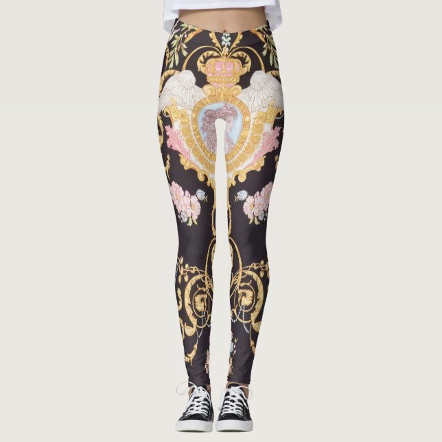 Versace Angel Collection Patterns Leggings (Vorderseite)