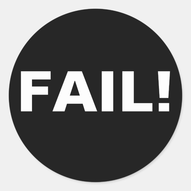 VERSAG! RUNDER AUFKLEBER (Vorderseite)