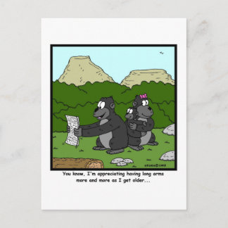 Versagend Sehvermögen: Gorilla Cartoon Postkarte