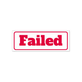 Versagt Geschäftsdokument Einfache Selbstfarbige B Permastempel