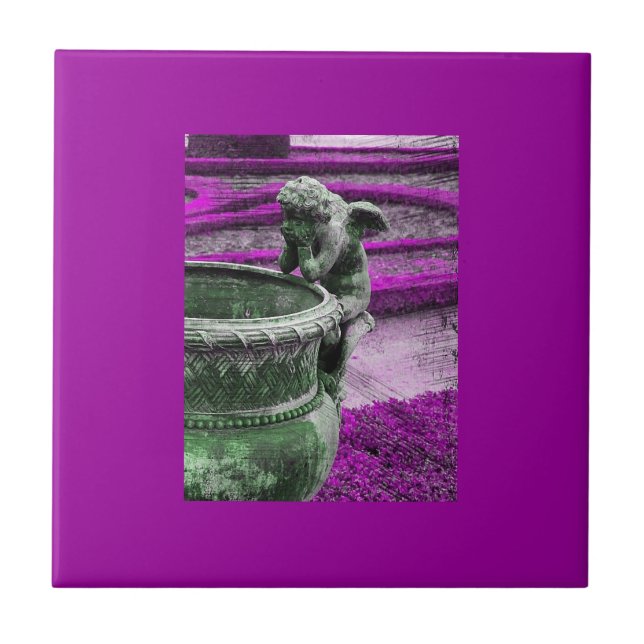 Versailles Angel Grunge Fliese (Vorderseite)