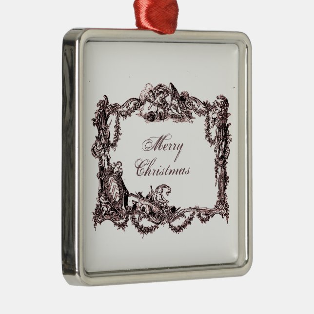 Versailles baroque Merry Weihnachten Ornament Aus Metall (Rechts)