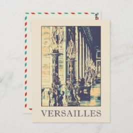 Versailles château Illustration Frankreich Postcar Postkarte