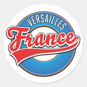 Versailles Frankreich Logo Button Runder Aufkleber