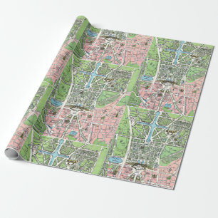Versailles Map Geschenkpapier