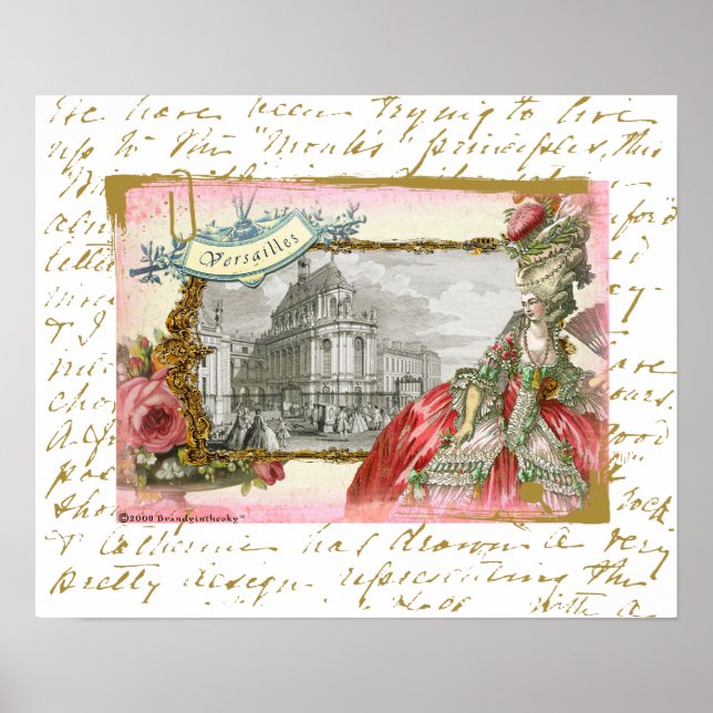 Versailles Marie Antoinette Poster Print (Vorne)