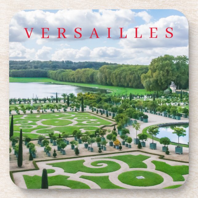 Versailles Palace Gardens Blick Untersetzer (Vorderseite)