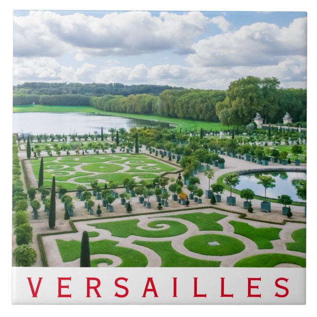 Versailles Palace Gardens Keramik Fliesen (Vorderseite)