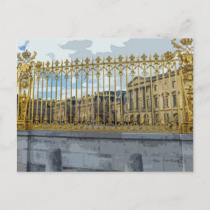 Versailles Palace Geländer Blick auf Postkarte