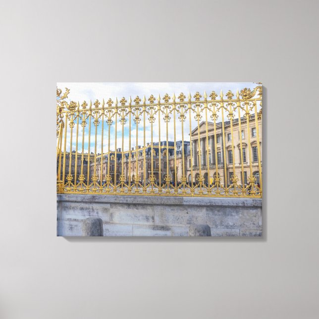 Versailles Palace goldene Geländer Leinwand drucks (Vorderseite)