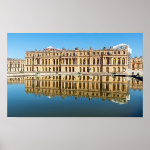 Versailles Palast und Reflexion in einem Teich Poster