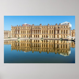 Versailles Palast und Reflexion in einem Teich Poster