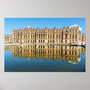 Versailles Palast und Reflexion in einem Teich Poster