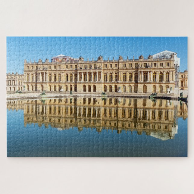 Versailles Palast und Reflexion in einem Teich Puzzle (Horizontal)