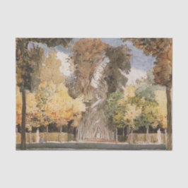 Versailles Park im Herbst (von Konstantin Somov) Seidenpapier