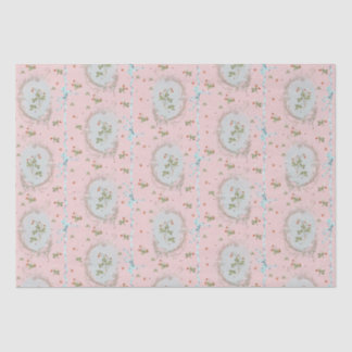 Versailles Strawberrys & Ribbons Pink Seidenpapier