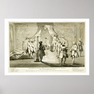 Versammlung der Freien Masons für die Einleitung e Poster