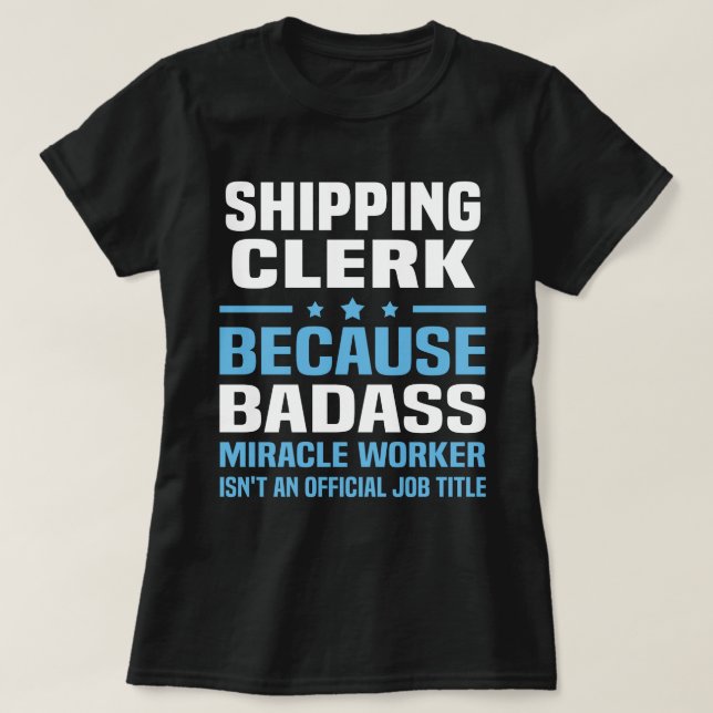 Versand-Mitarbeiter T-Shirt (Design vorne)