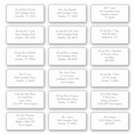 Versand von informellen individuellen Namen Aufkleber