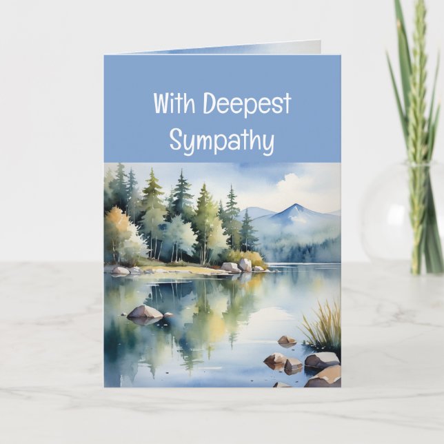 Versand von Liebe & Gebete Beileid Zeit des Verlus Karte (Vorderseite)