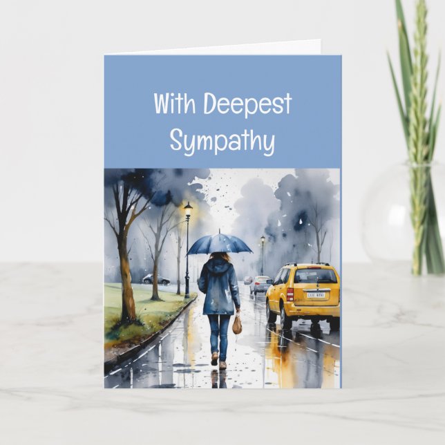 Versand von Liebe & Gebete Beileid Zeit des Verlus Karte (Vorderseite)