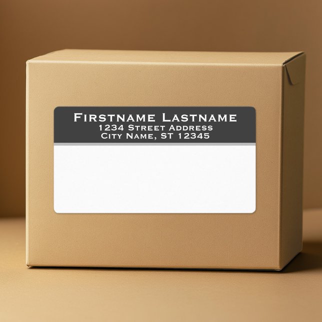 Versandetiketten - Einfache Rücksendeadresse Klass (Custom Mailing Label)