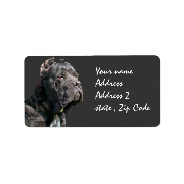Versandetiketten für Cane corso Adressaufkleber (Vorne)