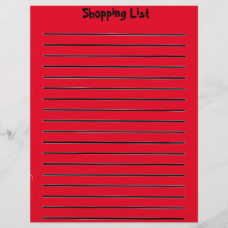 Versandliste Rot Briefbogen